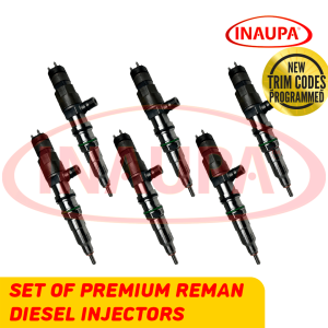 0445120300 - Set of Premium Reman Diesel Injectors - 6 Injectors Set - $1,800.00 + $600.00 Core Free Shipping in all orders
